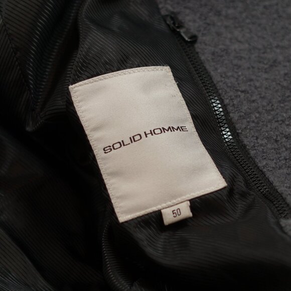 Solid Homme Heavy Wool Duffle-Style Coat — Size 50 (KR 105) — Made in Korea - Picture 11 of 14